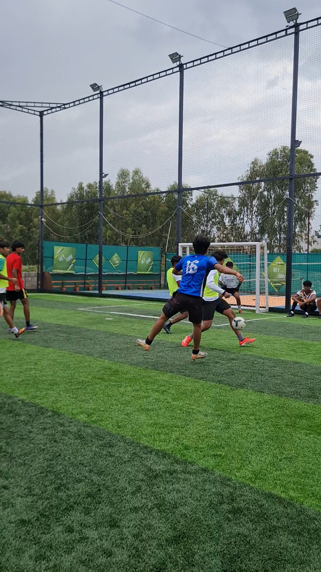 Attacker driving at the defence
