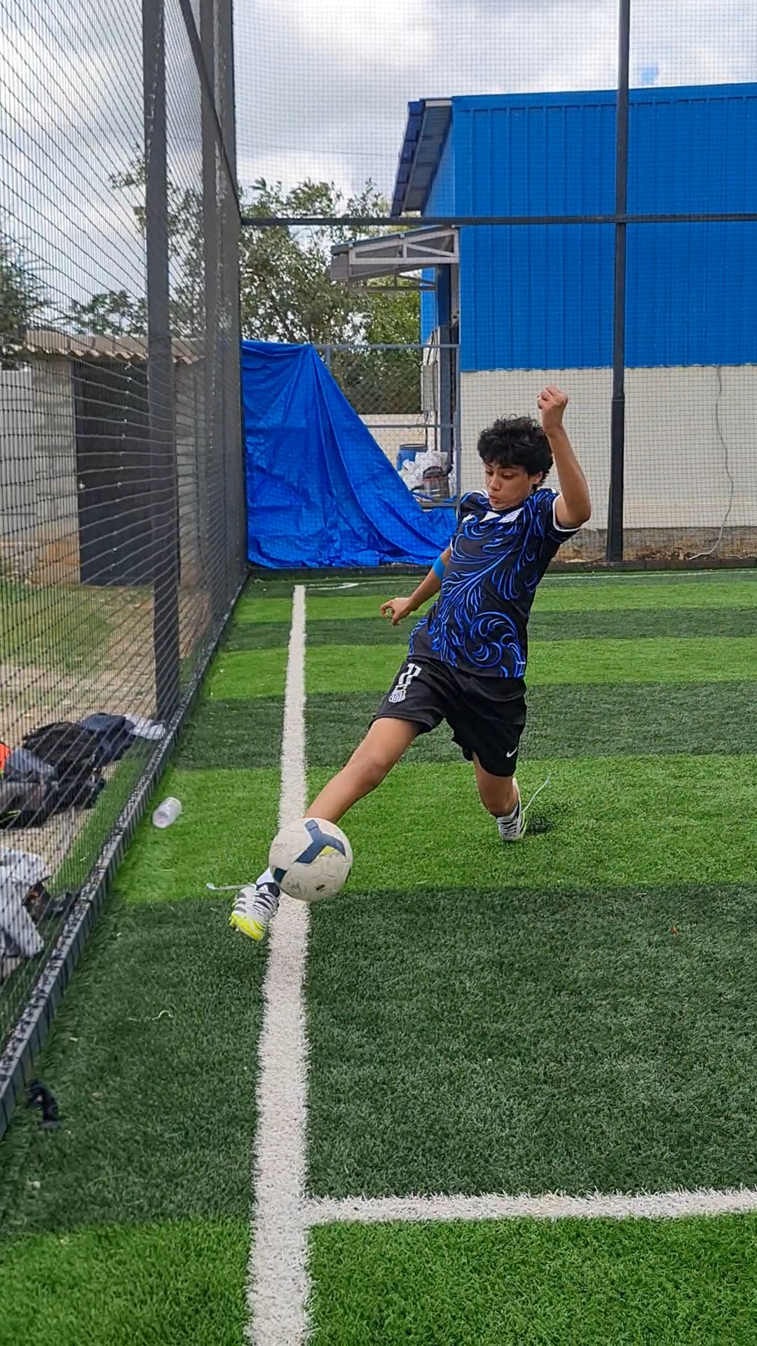 Strike from the corner of the box